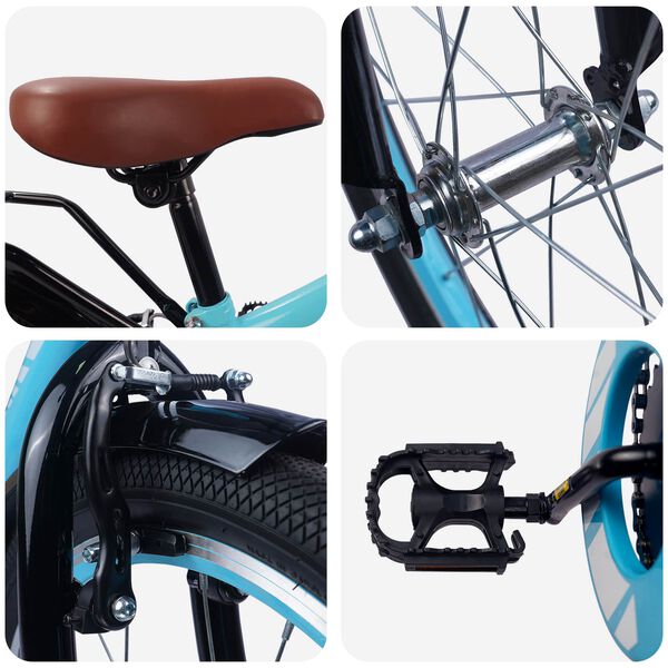 vidaXL Otro&scaron;ko Kolo 18 Palcev za 5-7 let Sveta modra