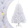 vidaXL Umestno božično drevo 150 LED PVC in jeklo Bela
