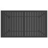 vidaXL Vrtna miza antracitna 140x80x72 cm jeklo