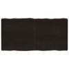 vidaXL Mizna plo&scaron;ča te. rjava 120x60x(2-6)cm obdelana trdna hrastovina