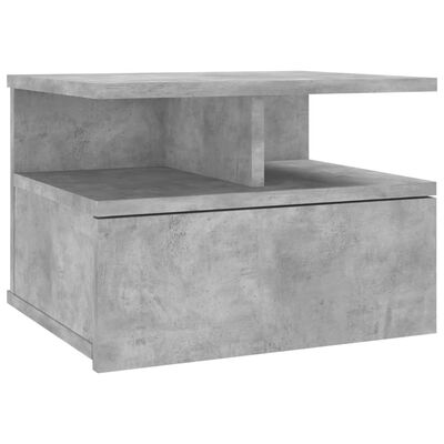 vidaXL Stenske nočne omarice 2 kosa betonsko sive 40x31x27 cm