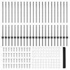 vidaXL Ograja s stebrom Siva 1 x 50 m Jeklo in PVC
