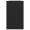 vidaXL Komoda črna 120x41x75 cm iverna plošča