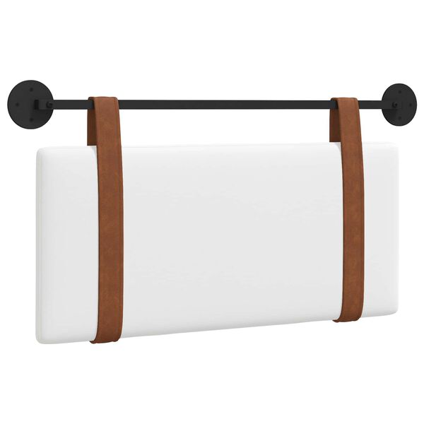 vidaXL Visoki naslon za glavo Enobarvno Bela 90 x 55 x 5 cm Antikni PU