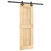 vidaXL Drsna vrata 70 x 210 cm Masiven borov les (neobdelan)