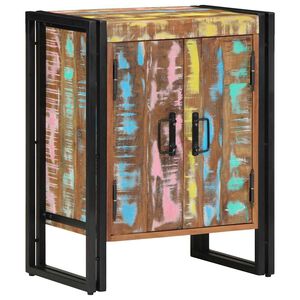 vidaXL Omara za čevlje večbarvno 56 x 35 x 70 cm Trden predelan les