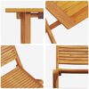 vidaXL Zložljiv bistro set 3 pcs Rjava Trden akacijev les