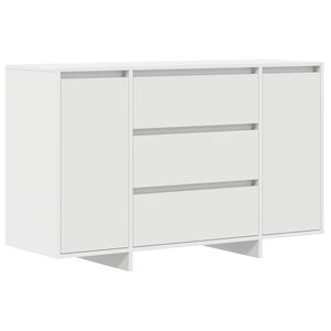 vidaXL Strani &scaron;al s predalom Bela 120 x 41 x 75 cm Konstruiran les
