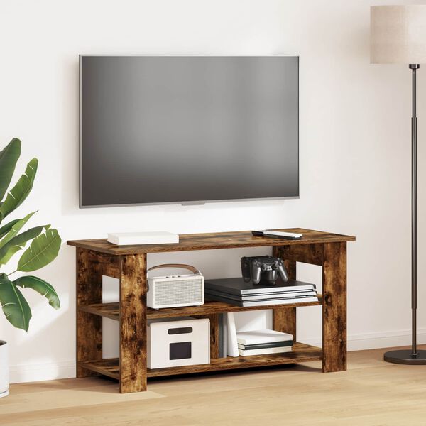 vidaXL Stojalo za TV Dimljeni oreh 100 x 40 x 50 cm