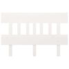 vidaXL Posteljno vzglavje belo 203,5x3x81 cm trdna borovina