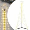vidaXL LED božično drevo 363 LED hladno tople bele 182 cm