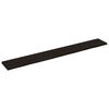 vidaXL Stenska polica temno rjava 220x30x(2-4) cm trdna hrastovina