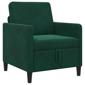 vidaXL Sofa s shrambo Temno zelena 72 x 78 x 87 cm Poliester