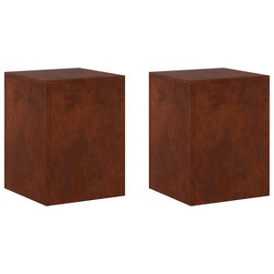 vidaXL Stojalo za rastline 2 pcs Rjav 30 x 30 x 40 cm