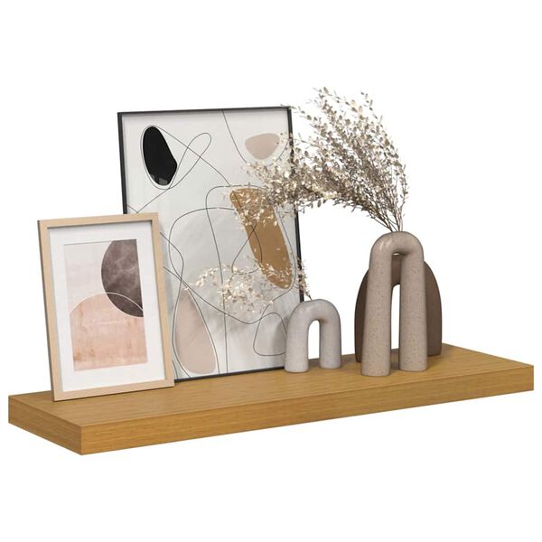 vidaXL Stenska polica Bež 90 x 23,5 x 4 cm Konstruiran les