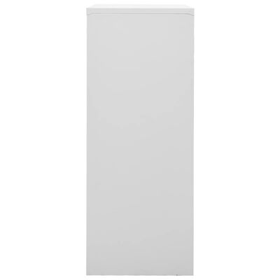 vidaXL Pisarniška omara svetlo siva 90x40x102 cm jeklo