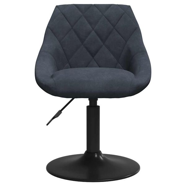 vidaXL Jedilni stol temno siv žamet