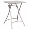 vidaXL Bistro miza Bež 55 x 55 x 72,5 cm Pra&scaron;kasto lakirano jeklo