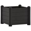 vidaXL Visoka greda PP antracitna 43x43x35 cm