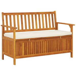 vidaXL Vrtna klop za shranjevanje trden akacijev les XL 120x63x84 cm