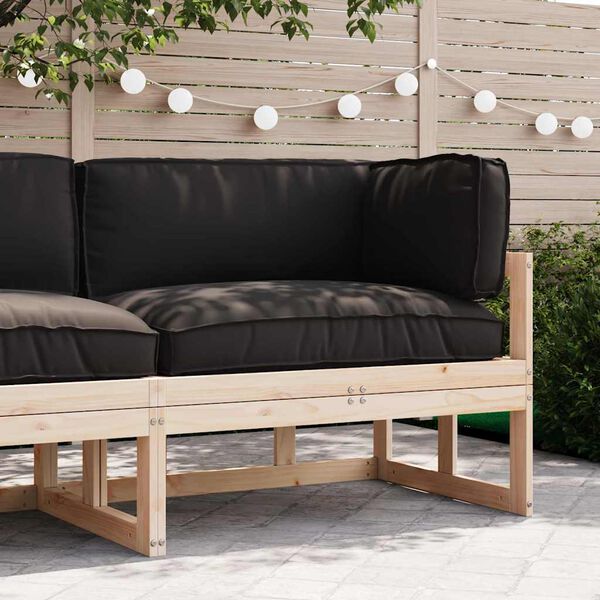 vidaXL Set blazin za palete 3 pcs Črna Oxford tkanina