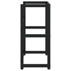 vidaXL Kopalni&scaron;ki regal črn 59x38x83 cm železo