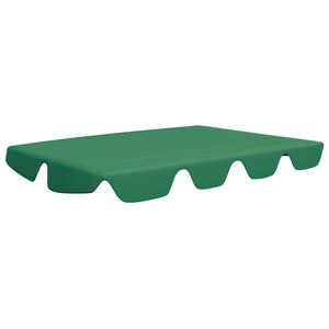 vidaXL Streha za vrtno gugalnico zelena 188/168x145/110 cm