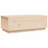 vidaXL Klubska mizica 100x50x35 cm trdna borovina