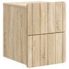 vidaXL Stenski nočni omarici Sonoma hrast 33 x 34,5 x 43 cm
