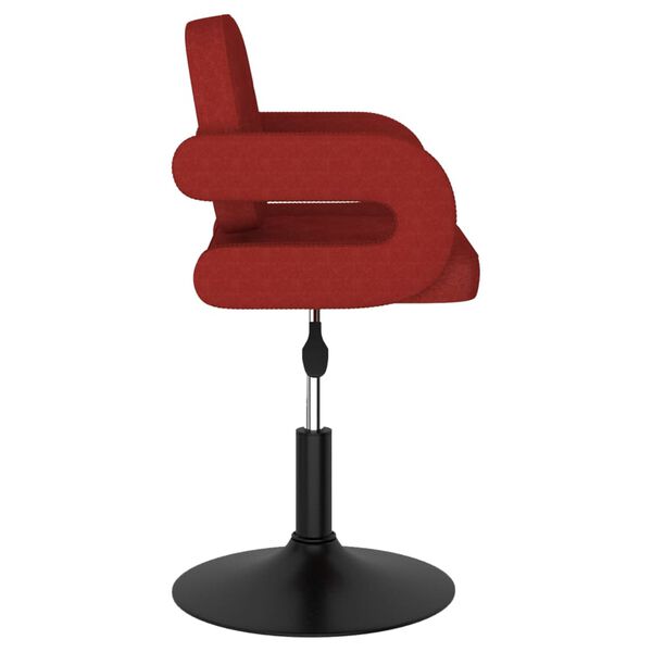 vidaXL Vrtljivi jedilni stoli 4 kosi vinsko rdeče blago