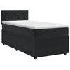 vidaXL Postelja boxspring z vzmetnico Svetlo siva 90 x 190 cm Žamet