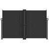 vidaXL Zložljiva stranska tenda črna 160x1200 cm