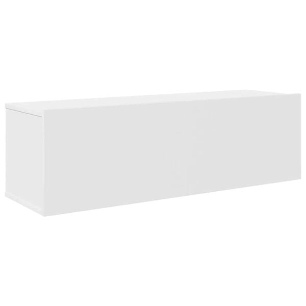 vidaXL Komplet TV omaric 7-delni bel inženirski les