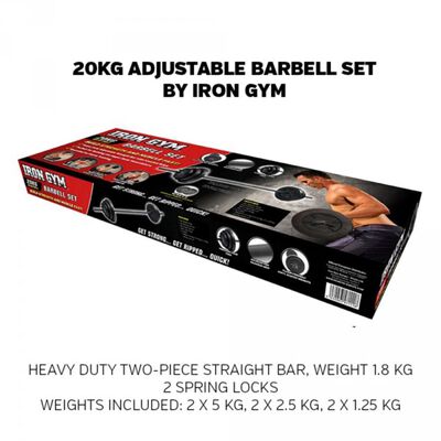 Iron Gym Komplet palice z utežmi 20 kg IRG034