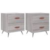 vidaXL Nočna omarica 2 kosa siva sonoma 40x35x47,5 cm inženirski les