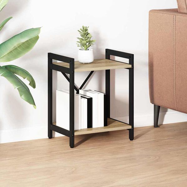 vidaXL Knjižna polica Sonoma hrast 40 x 30 x 50 cm Konstruiran les