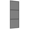 vidaXL Drsna vrata 76 x 205 cm Kaljeno steklo in aluminij