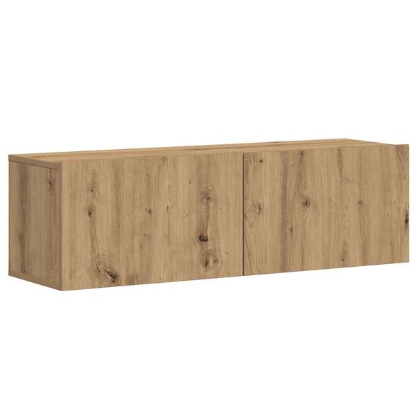 vidaXL 3 kosi stenske TV omarice Artisan Oak Engineered Wood