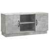 vidaXL TV omarica 102 x 34,5 x 47 cm Betonsko siva Inženirski les