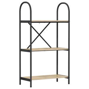 vidaXL Knjižna polica 3 nivojev 60 x 30 x 109 cm Inženirski les