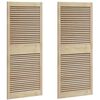 vidaXL Vrata omare z vrati 2 pcs Naravna 140,5 x 2,1 x 59,5 cm