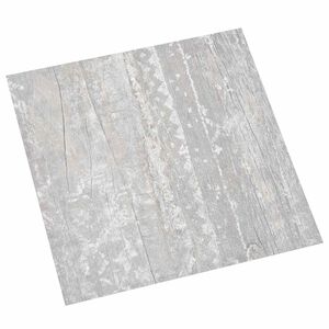 vidaXL Deske za talne obloge 5,11 m&sup2; 55 pcs PVC Svetlo siva in bela.