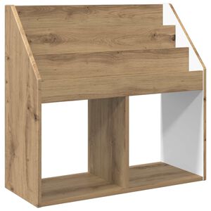 vidaXL Otro&scaron;ka knjižnica Umetni hrast 72,5 x 29,5 x 69 cm