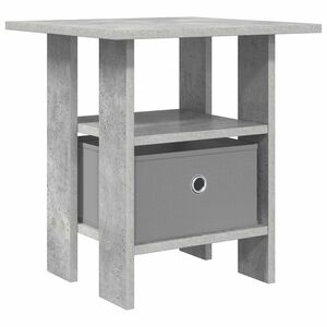 vidaXL Nočna omarica Betonsko siva 41 x 40 x 45 cm Konstruiran les