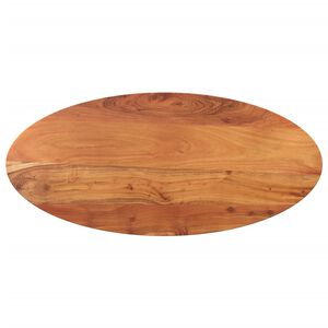 vidaXL Mizna plo&scaron;ča 80x40x2,5 cm ovalna trdna bukovina