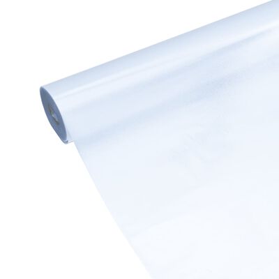 vidaXL Folija za okna 3 kosi statična matirana prozorna siva PVC