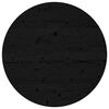 vidaXL Mizna plo&scaron;ča okrogla črna &Oslash;80x3 cm trdna borovina