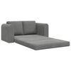 vidaXL Sofa postelja 60cm Temno siva Žamet