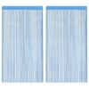vidaXL Vrvne zavese 2 kosa svetlo modre 100x250 cm