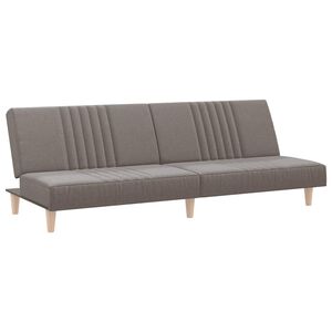 vidaXL Raztegljiv kavč taupe blago